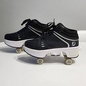 Retractable Roller Skate Sneakers Sz 41 Mens 8.5 Womens 10.5 Shoes Rollerskates